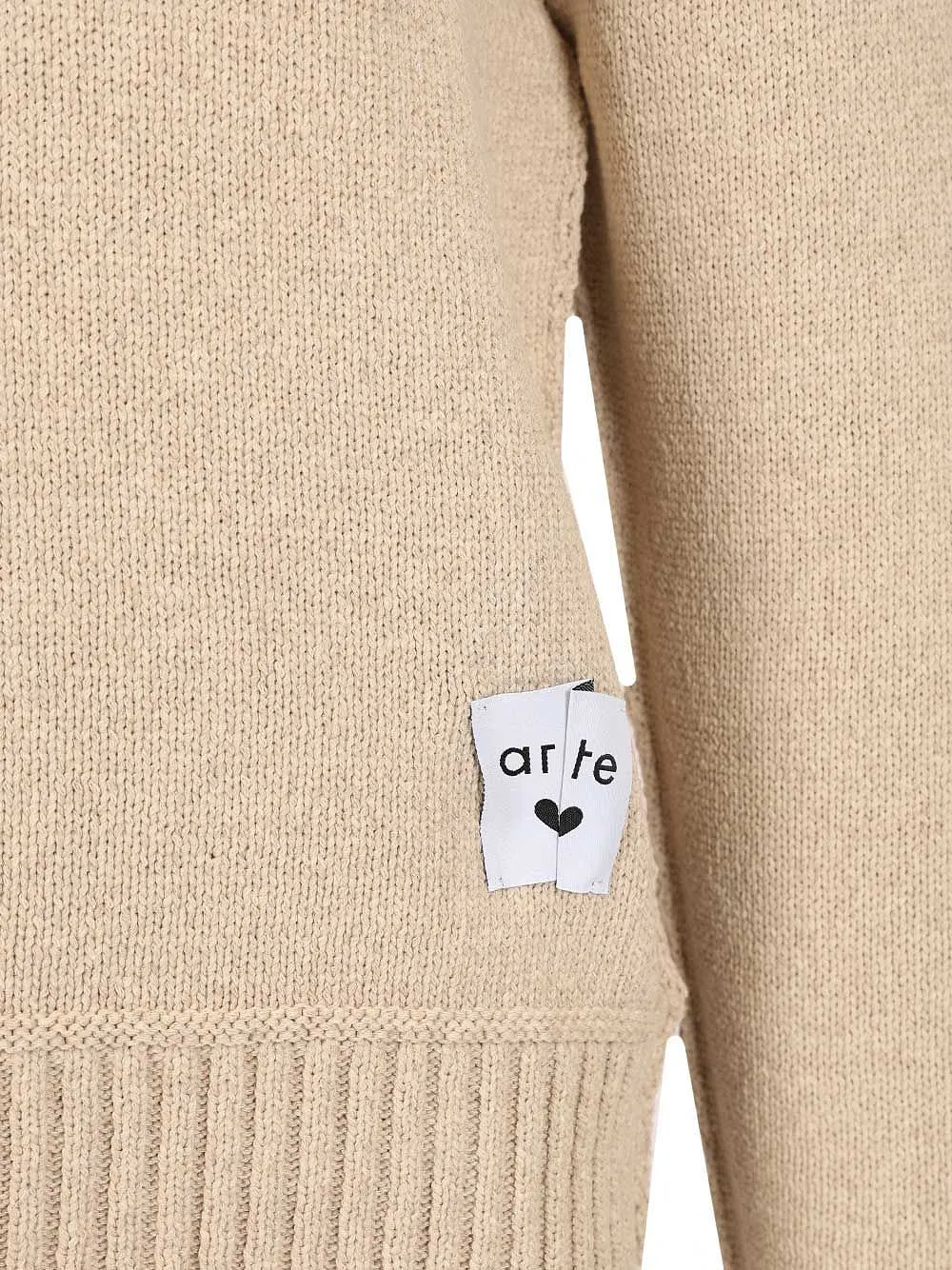 Arte Antwerp Label-Patch Crewneck Jumper