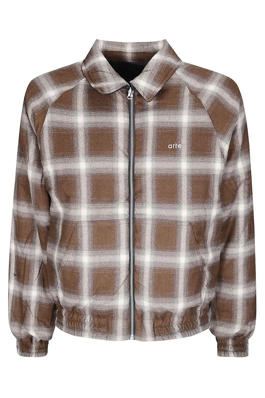 Arte Reversible Plaid Zip Jacket