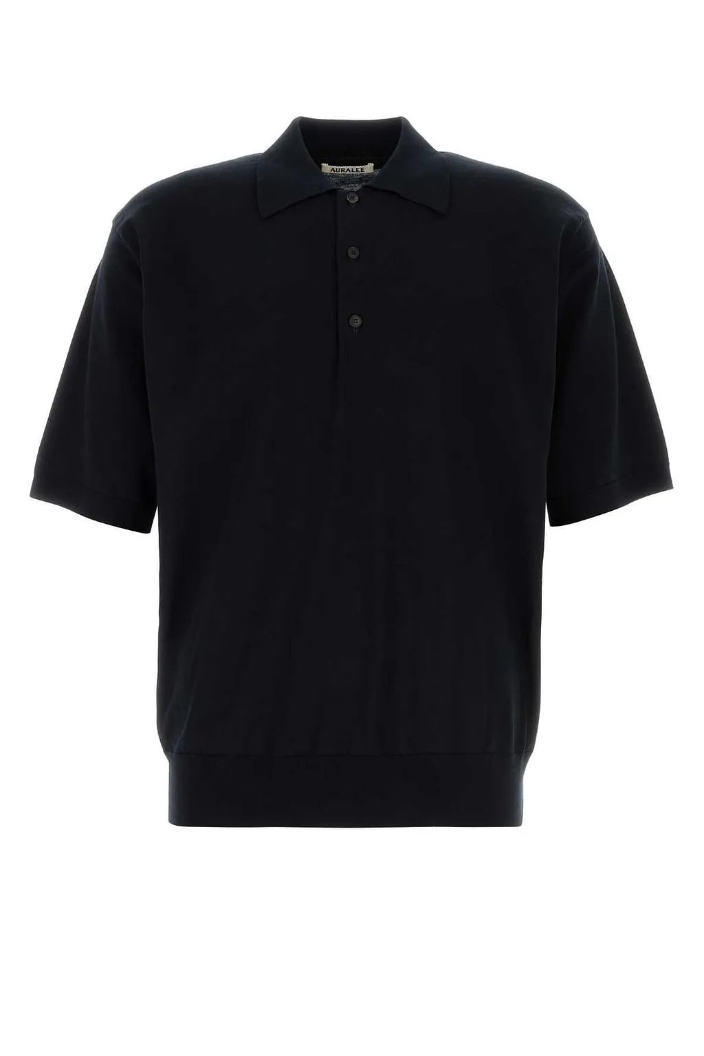 Auralee High Gauge Knit Polo Shirt