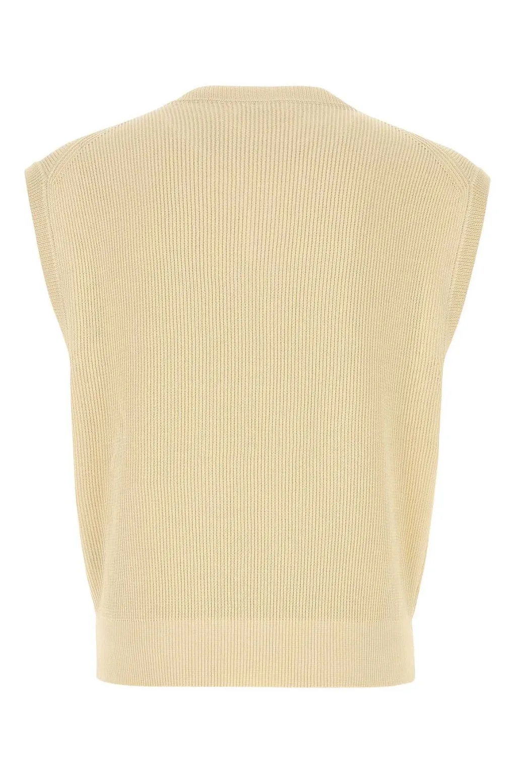 Auralee Flat Yarn Rib Knit Knitted Top