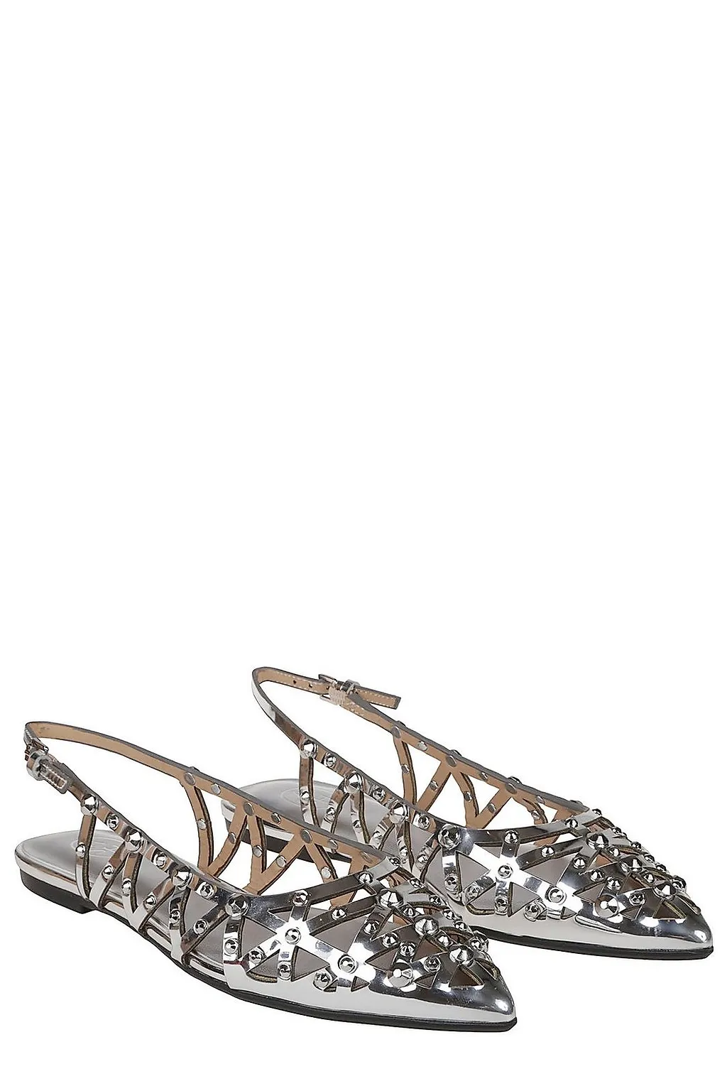 Ash Bazaar Slingback Stud Embellished Sandals