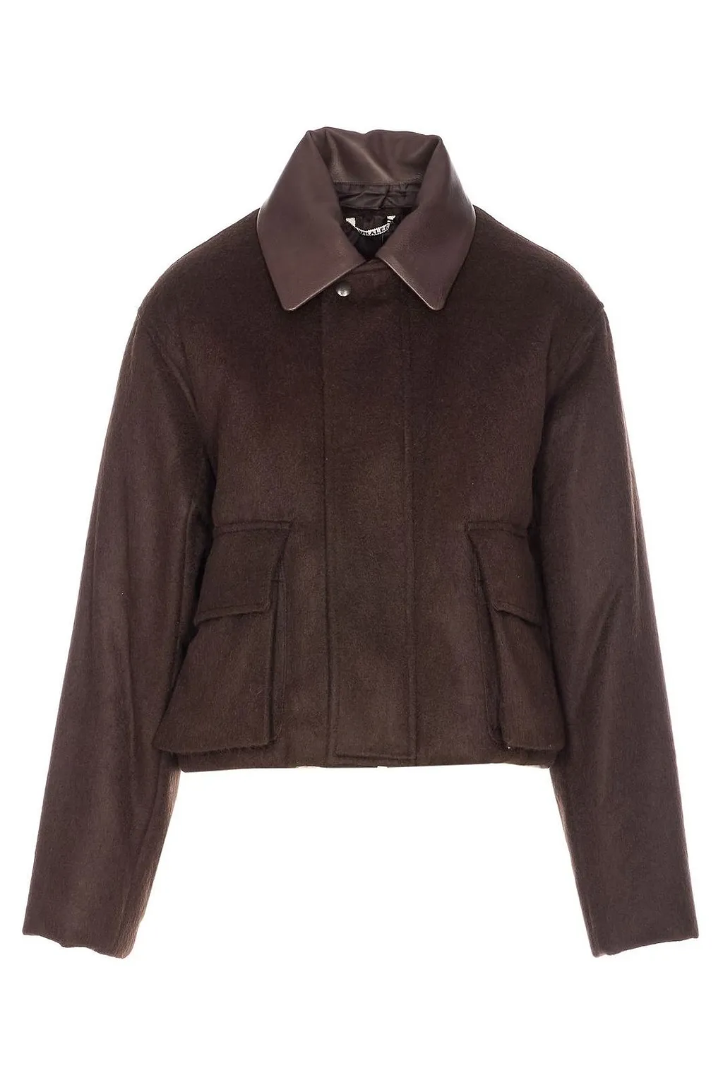 Auralee Padded Contrast Collar Jacket