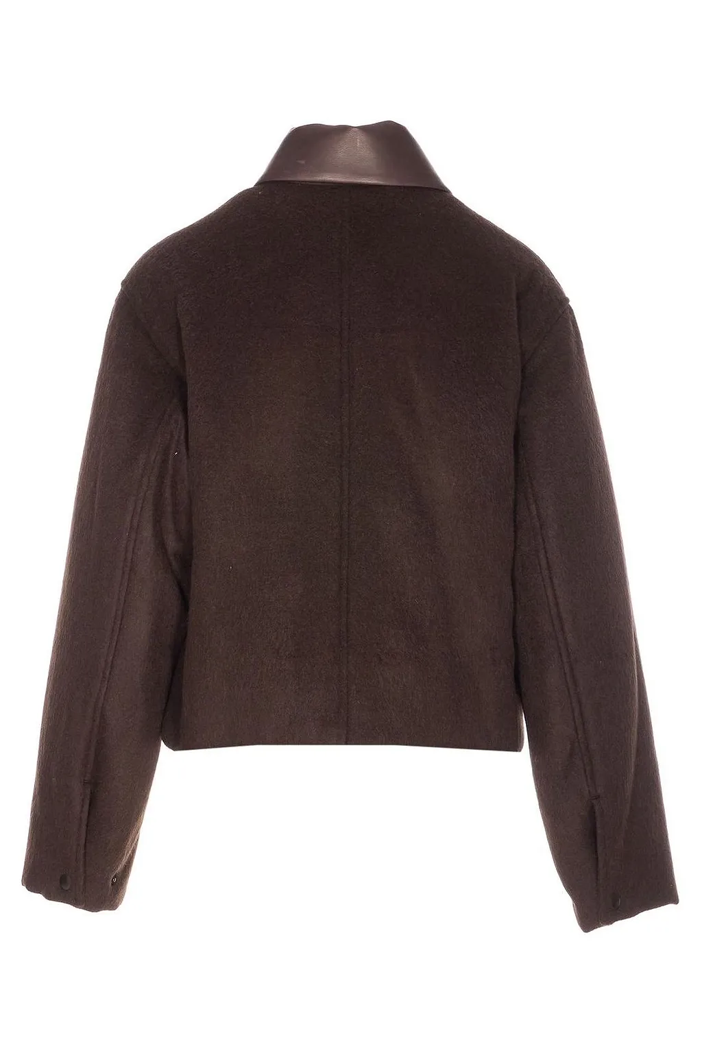 Auralee Padded Contrast Collar Jacket