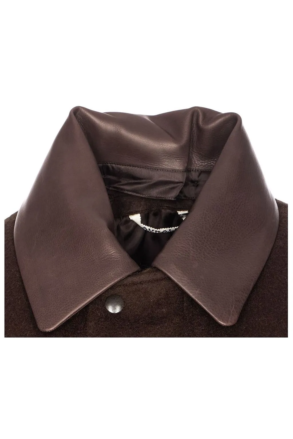 Auralee Padded Contrast Collar Jacket