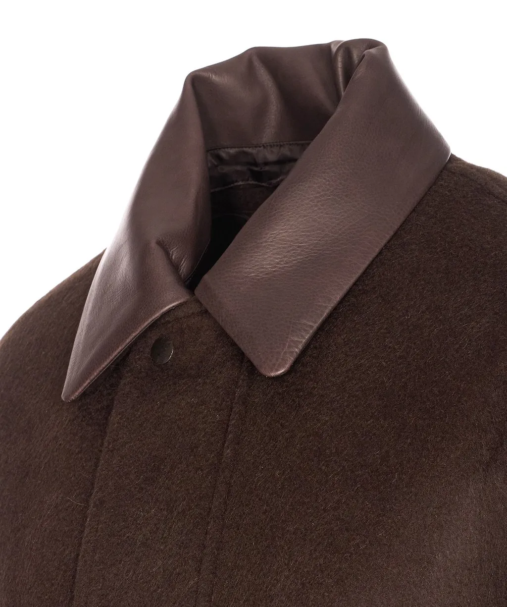 Auralee Padded Contrast Collar Jacket
