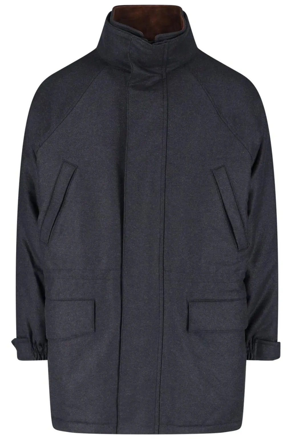 Auralee Quilted High-Neck Jacket