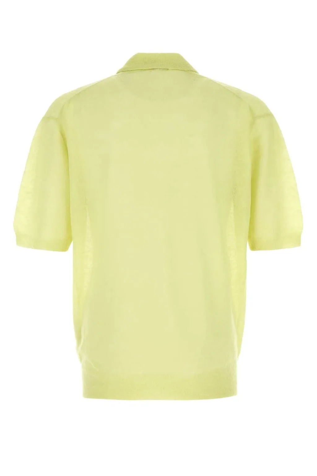 Auralee Sheer Knit Polo Shirt