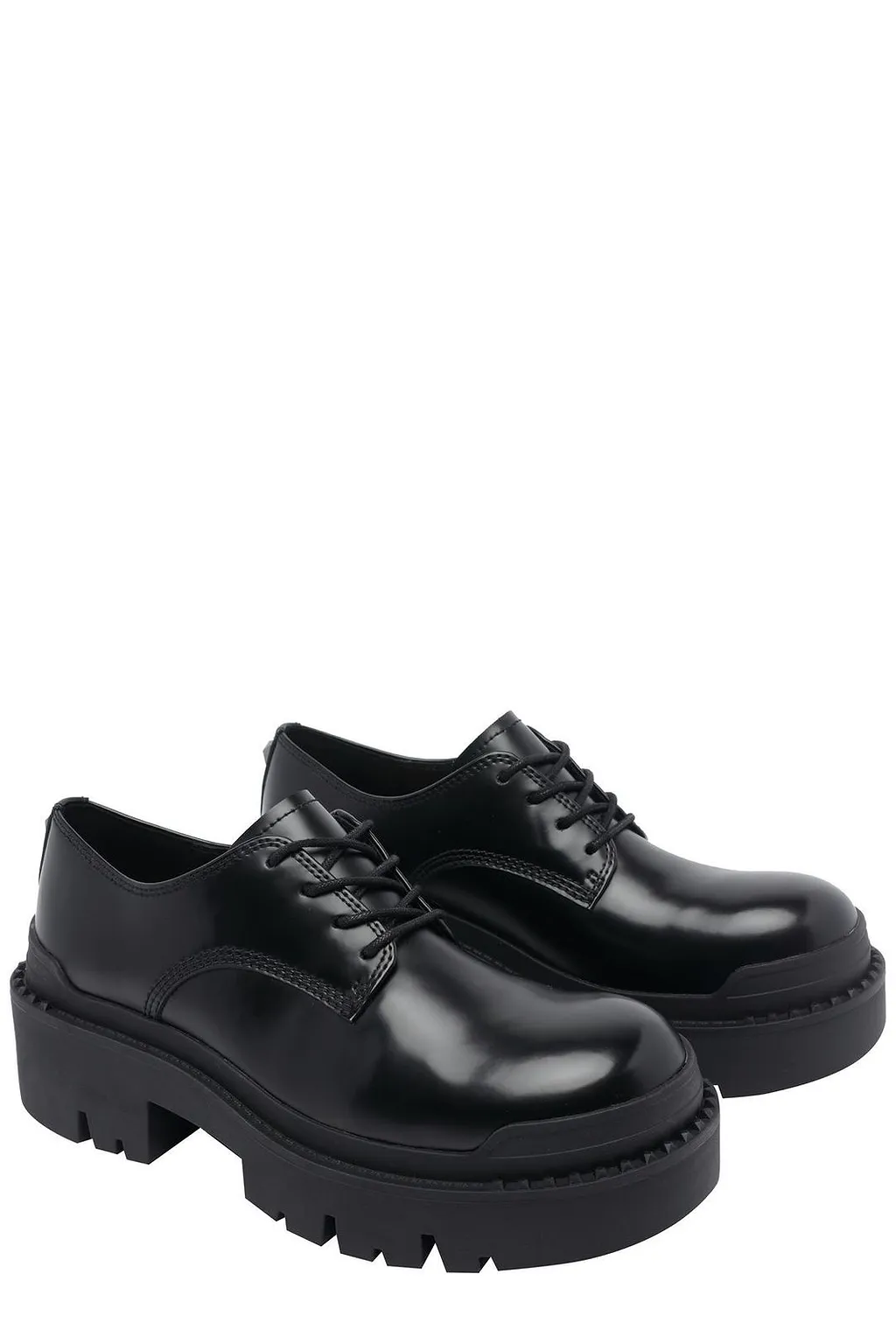 Ash Lace-Up Flat Shoes