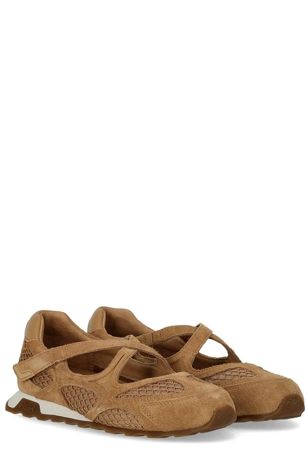 Ash Meshed Ballet Flat Shoes