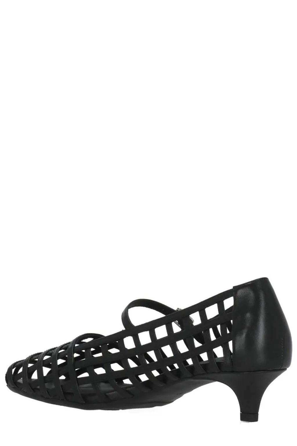 Ash Round Toe Heeled Pumps