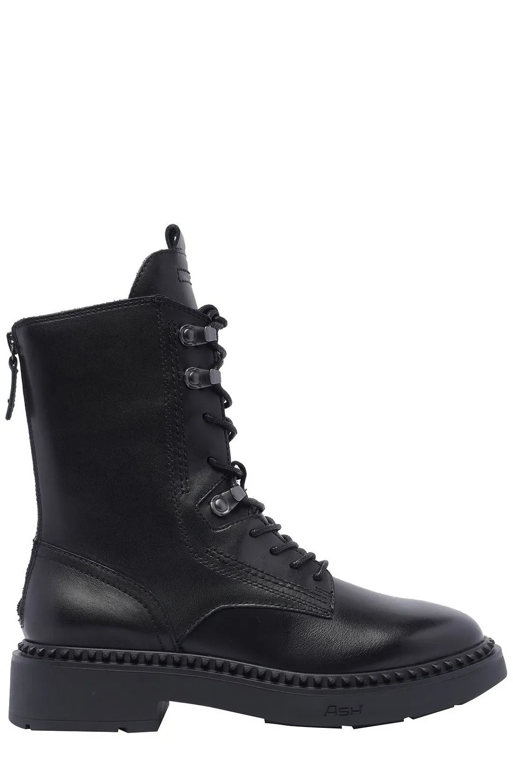 Ash Round Toe Lace-Up Boots