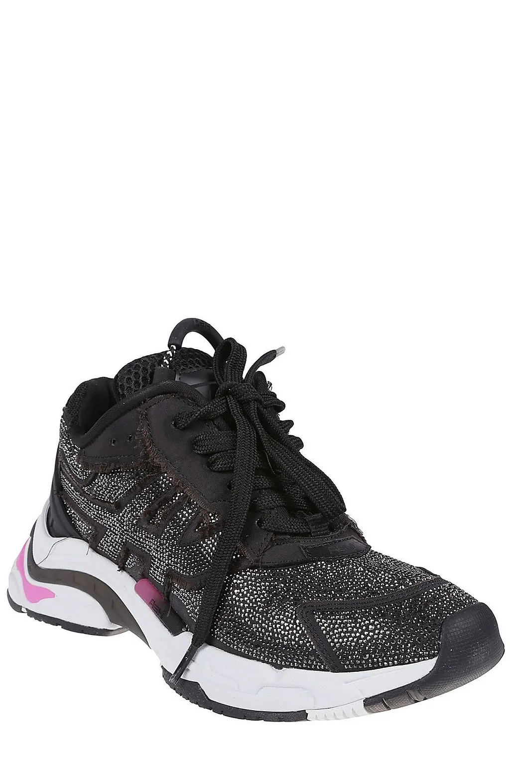 Ash Round Toe Lace-Up Sneakers