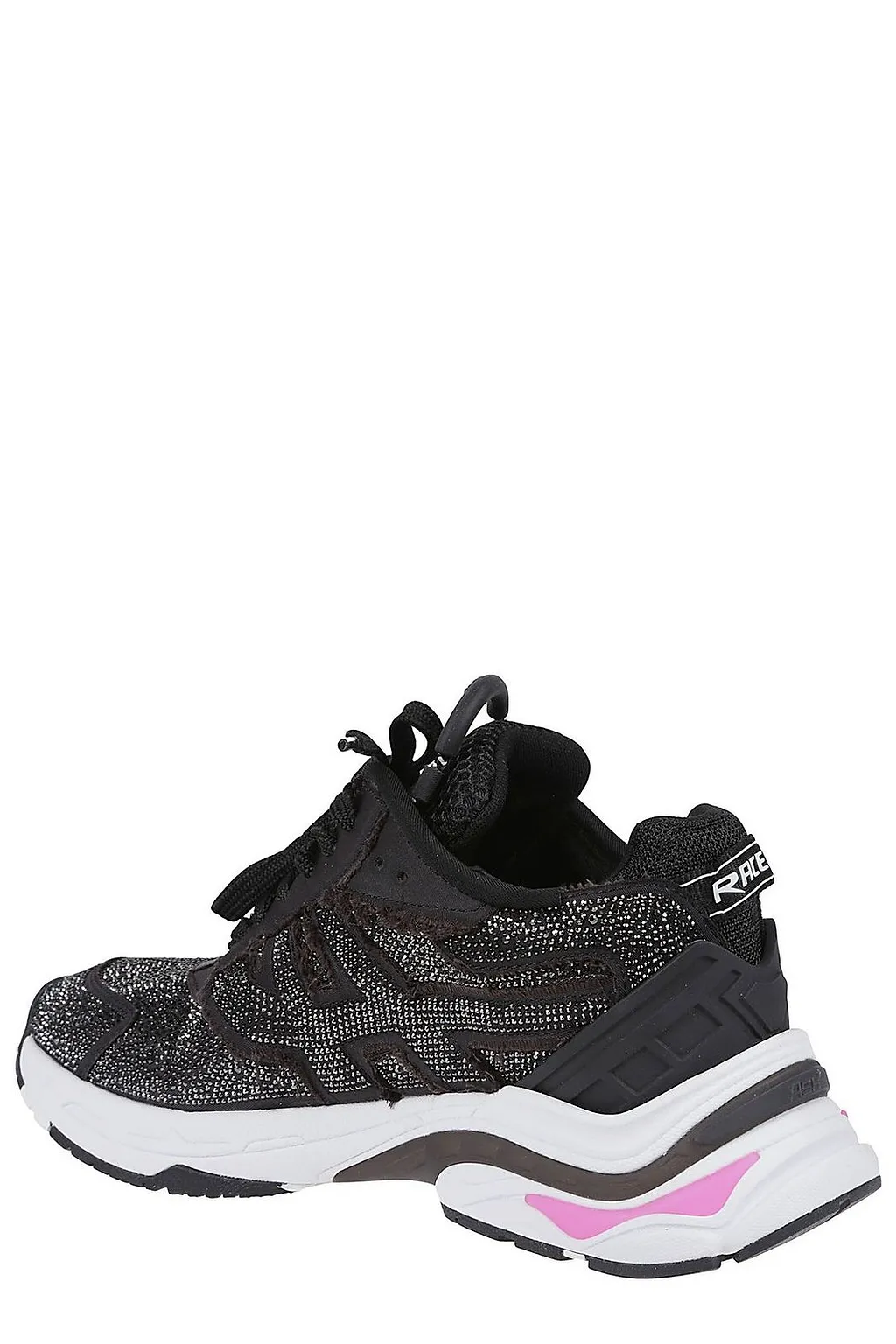 Ash Round Toe Lace-Up Sneakers