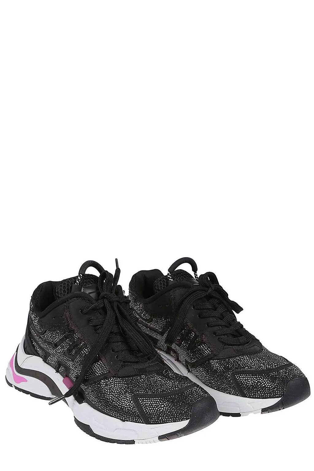 Ash Round Toe Lace-Up Sneakers