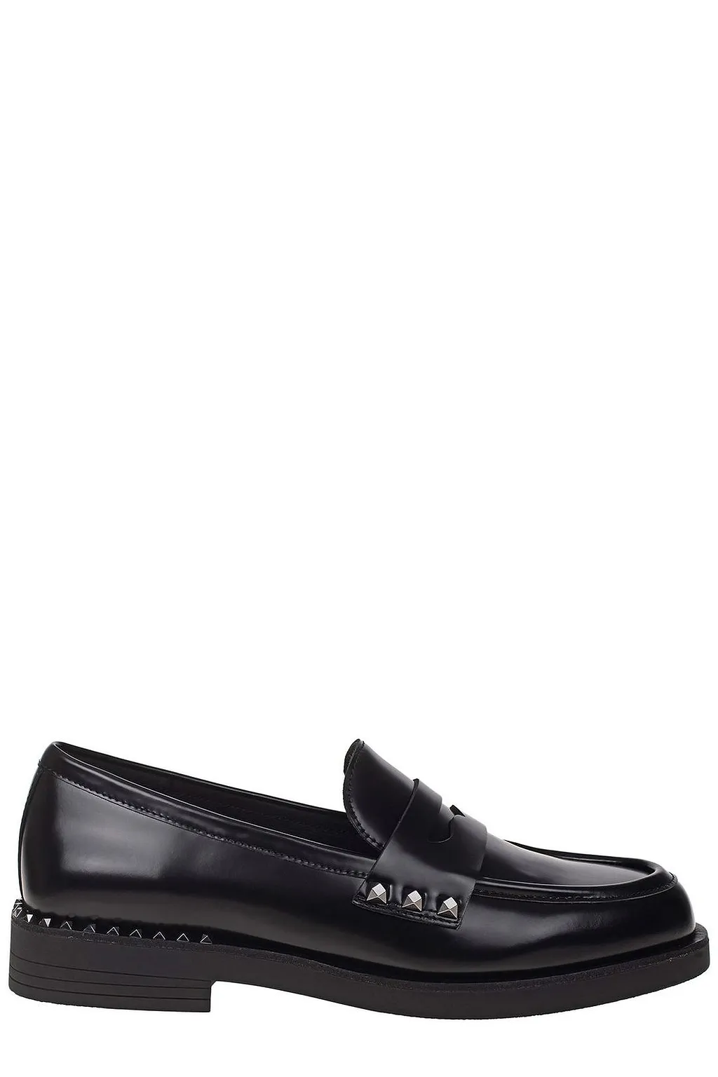 Ash Whisper Studded Round-Toe Loafers