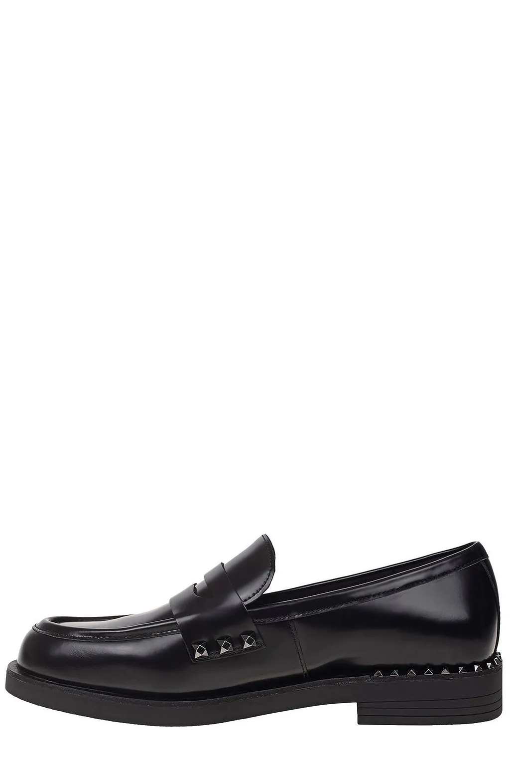 Ash Whisper Studded Round-Toe Loafers