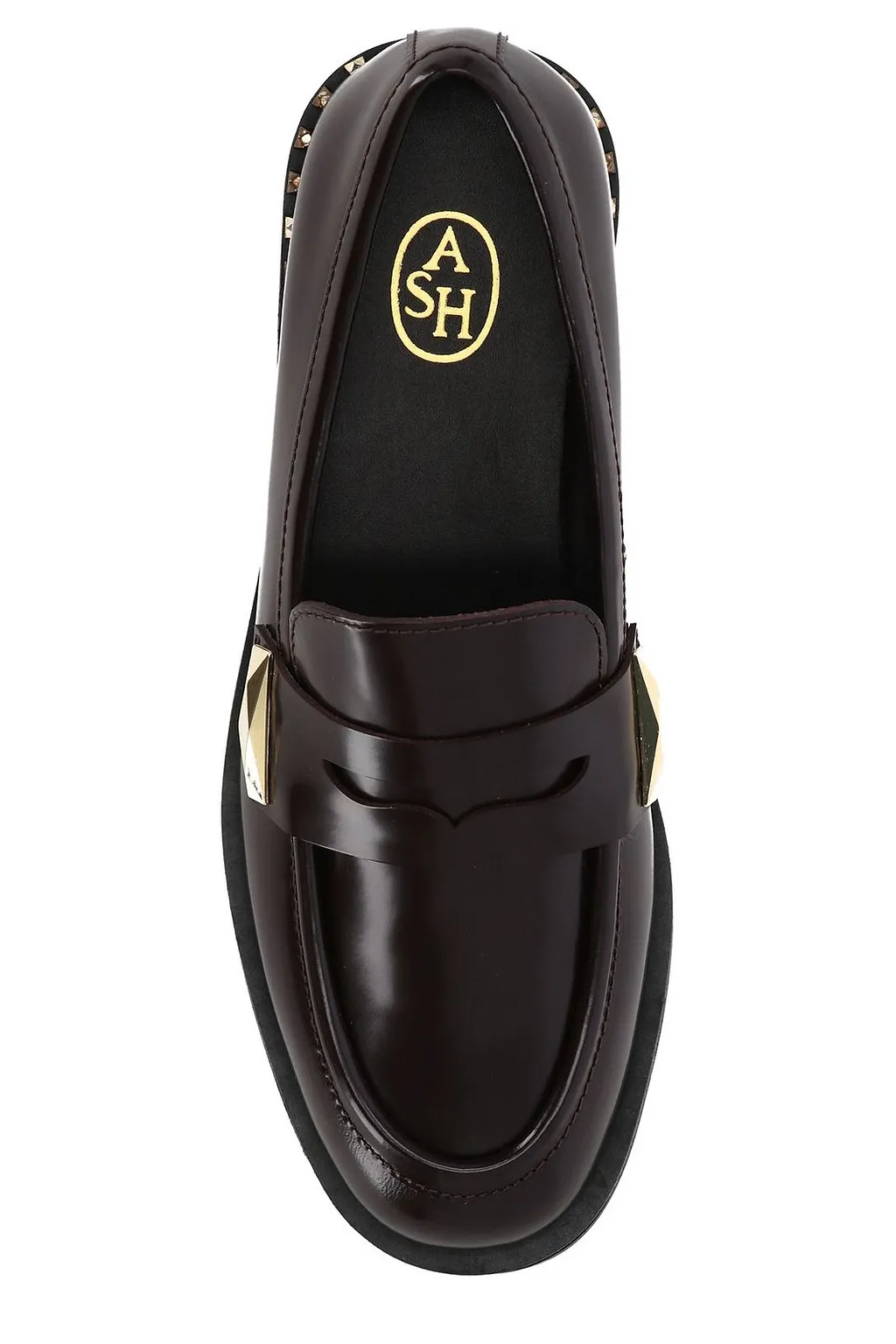 Ash Whisper Stud-Embellished Loafers