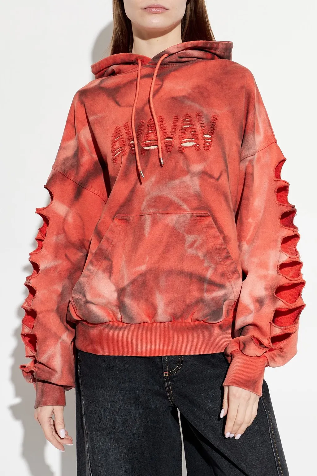 Avavav Distressed Tie-Dye Hoodie
