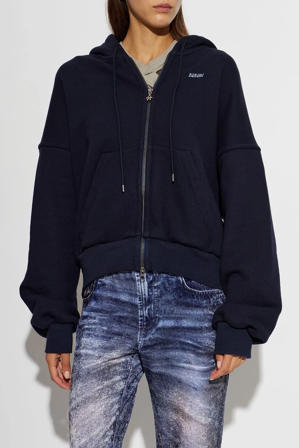 Avavav Logo Zip-Up Hoodie
