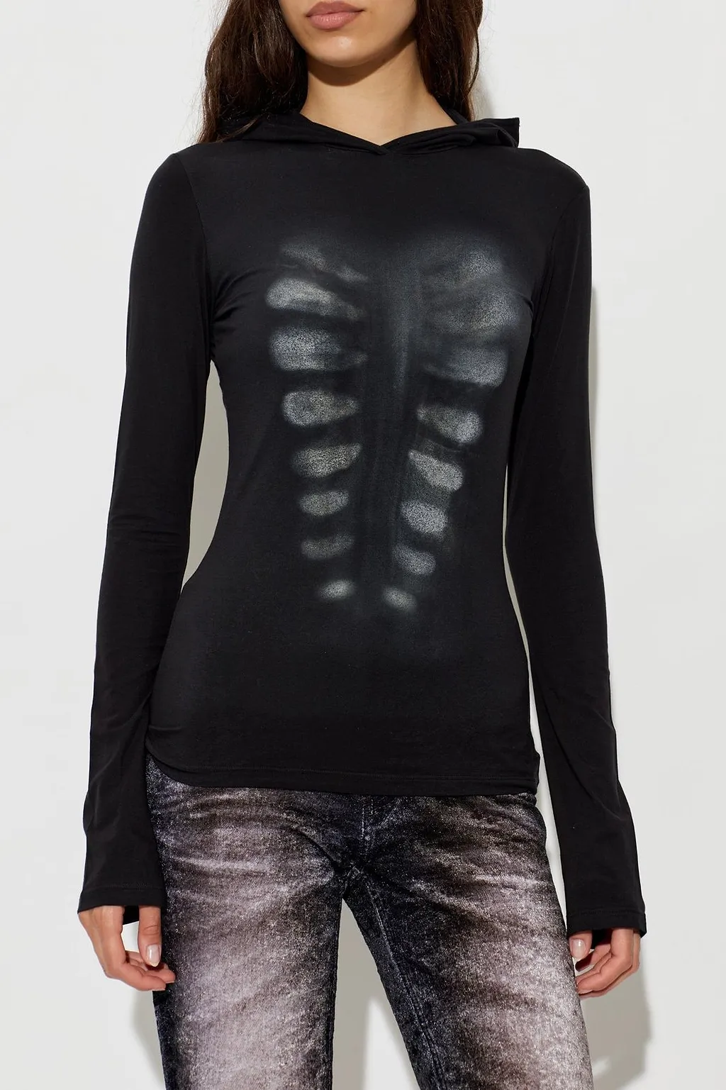Avavav Xray Printed Hooded Top