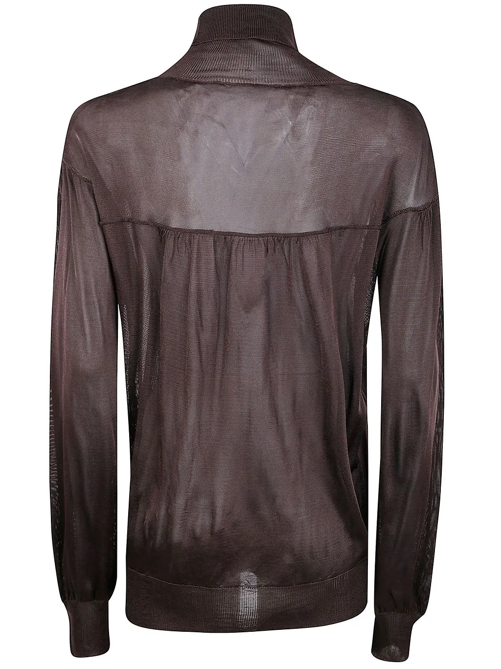 Aviù Sheer Turtleneck Sweater