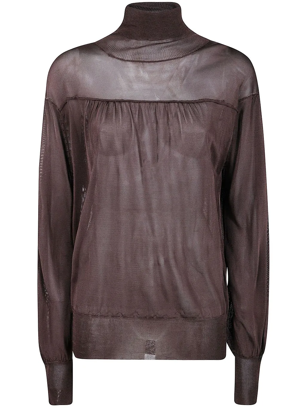 Aviù Sheer Turtleneck Sweater