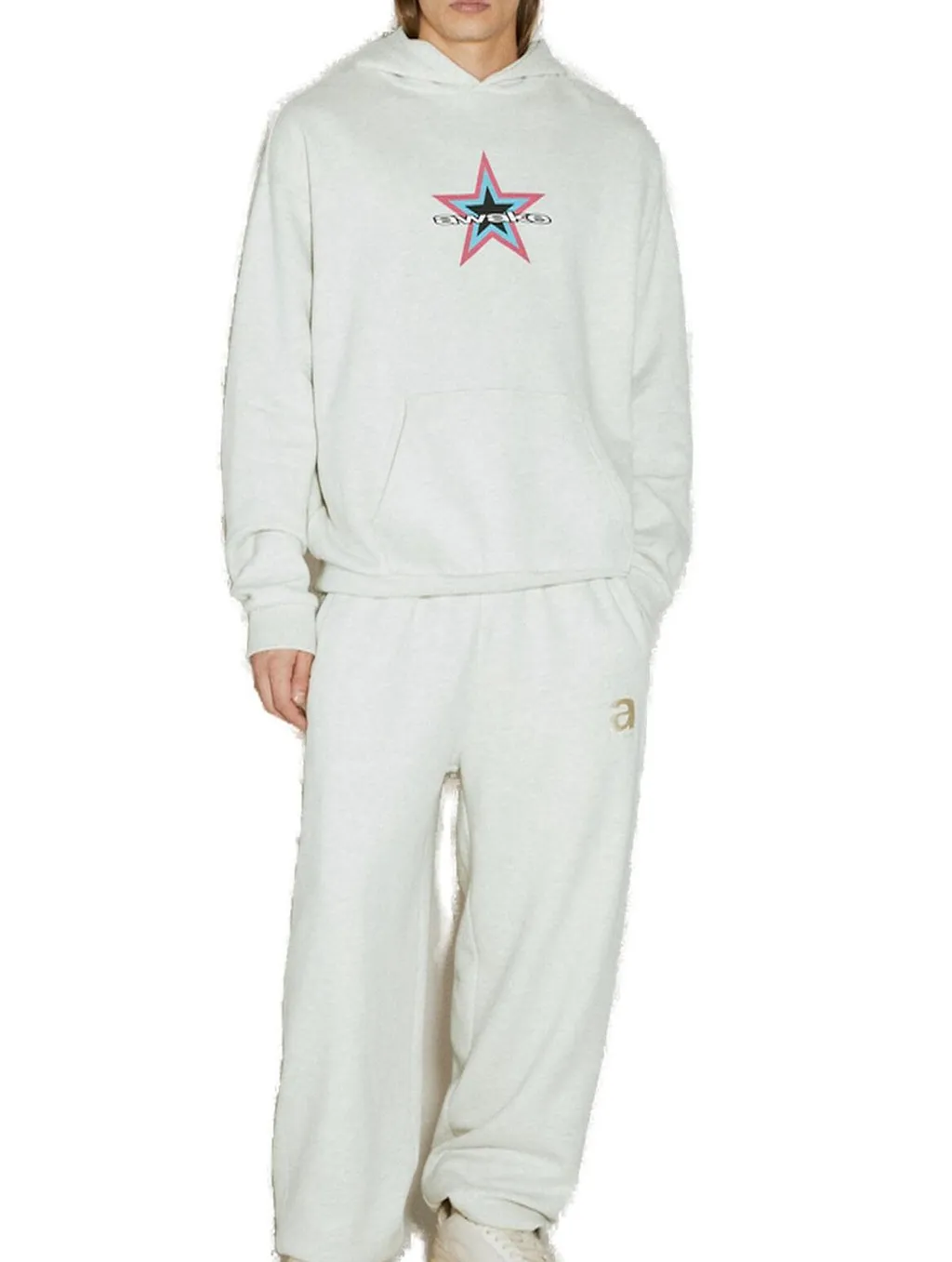Awakeny Fleeced Logo-Printed Hoodie