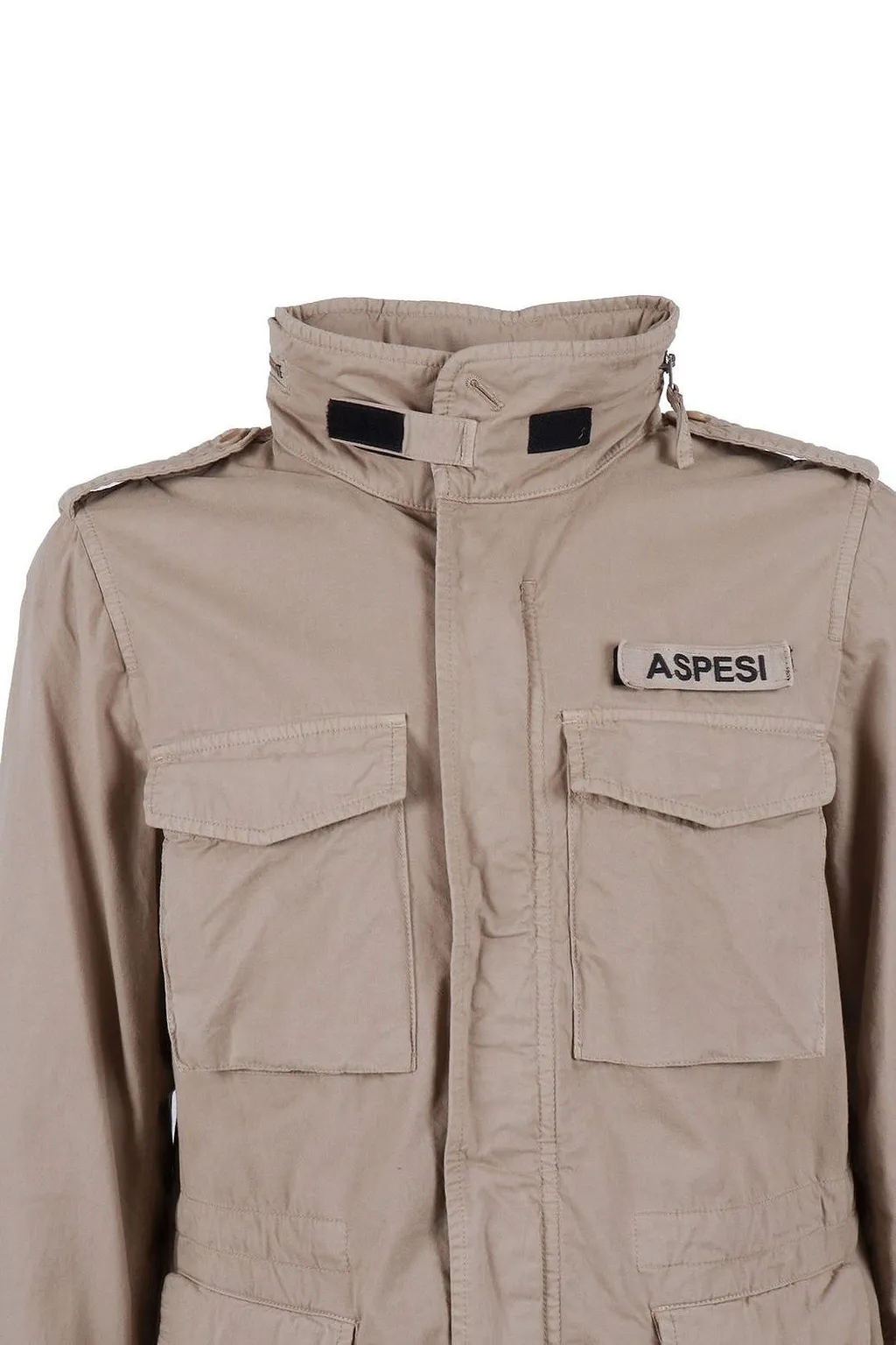 Aspesi Logo Patch Pocket Detailed Jacket