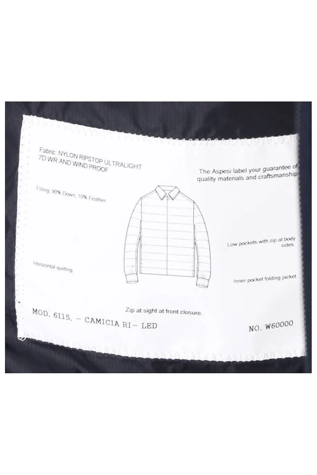 Aspesi Quilted Shirt Down Jacket