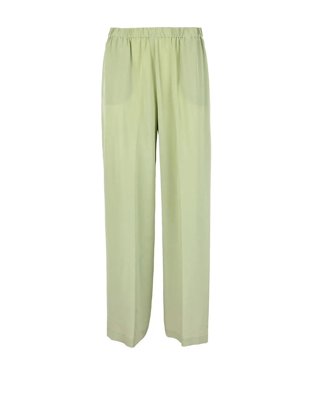 Aspesi Satin Crepe De Chine Trousers