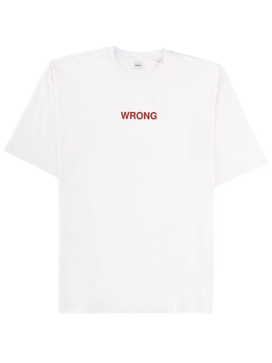 Aspesi Slogan Print T-Shirt