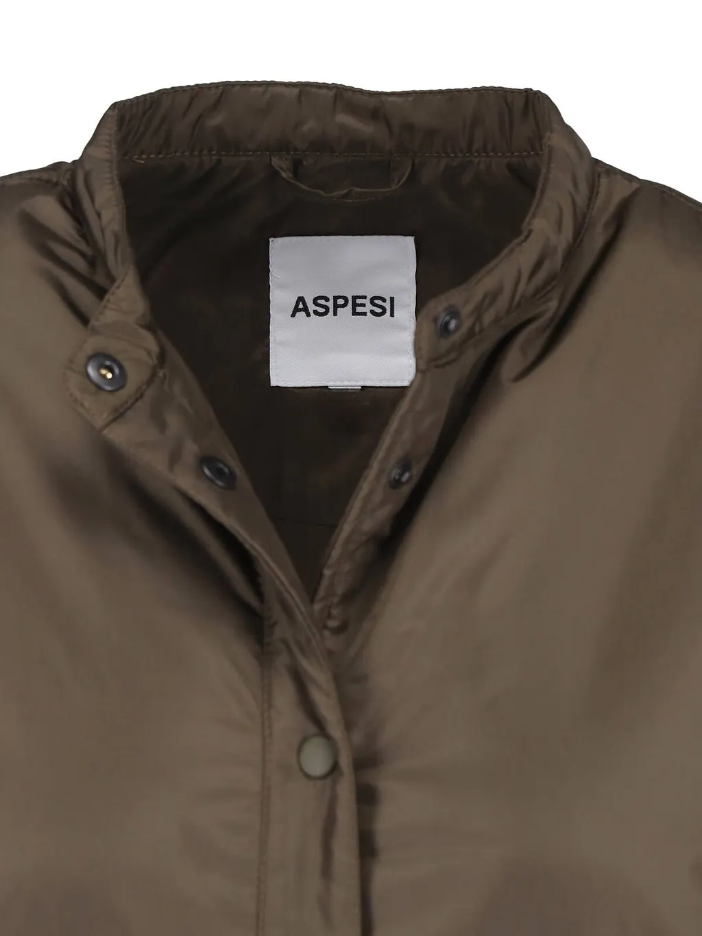Aspesi Snap-Front Collarless Jacket