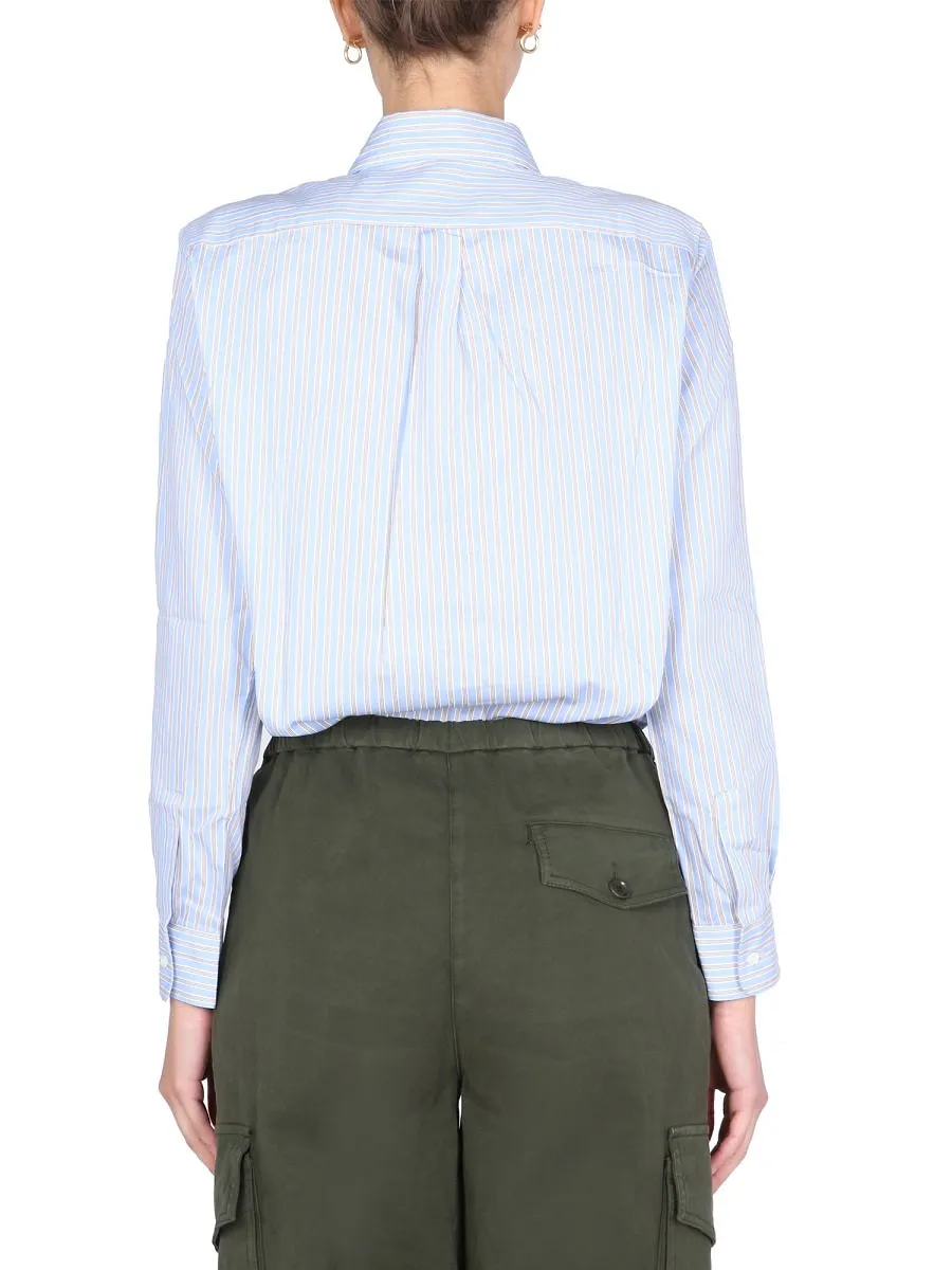 Aspesi Striped Pattern Buttoned Shirt