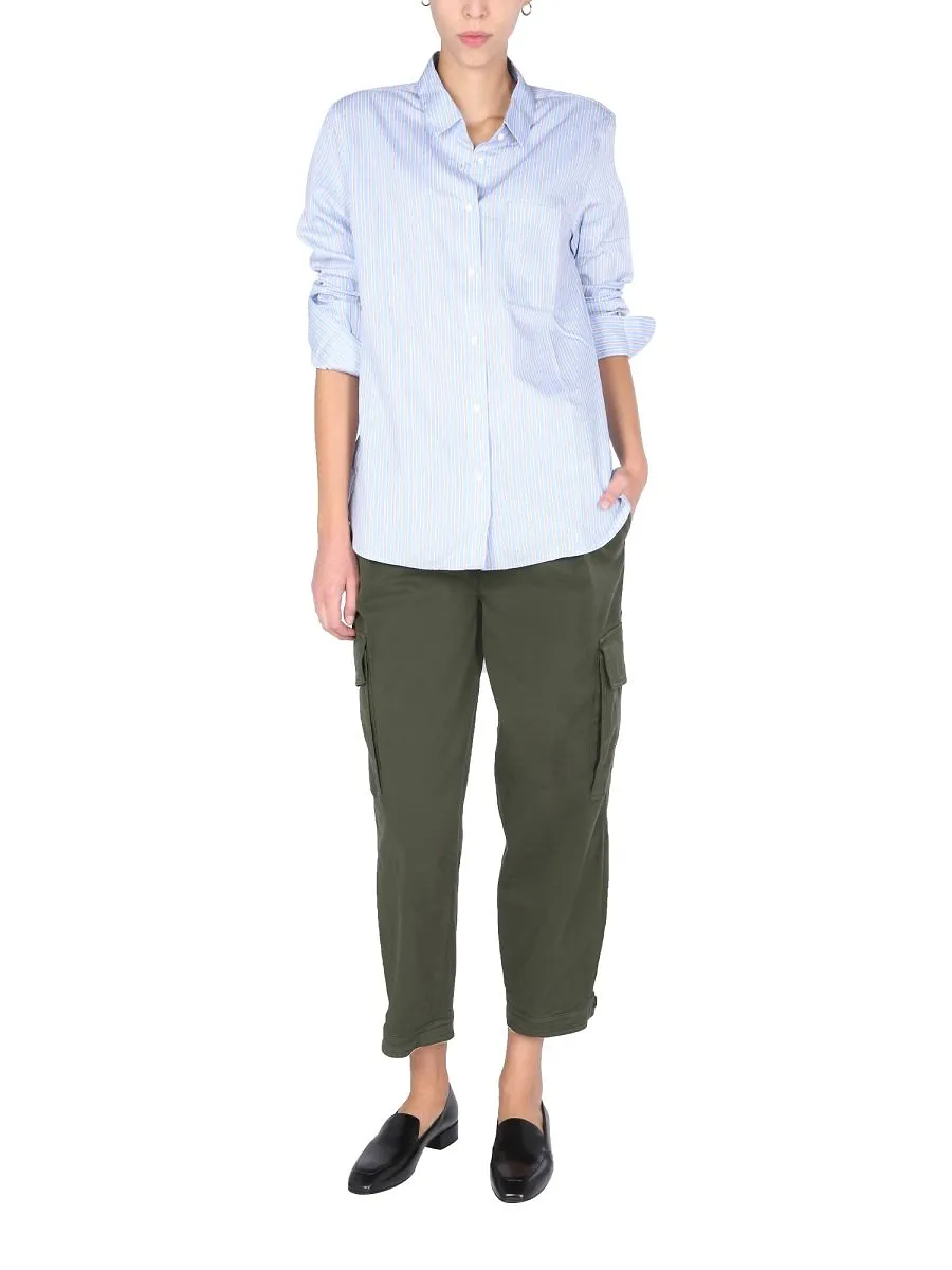 Aspesi Striped Pattern Buttoned Shirt