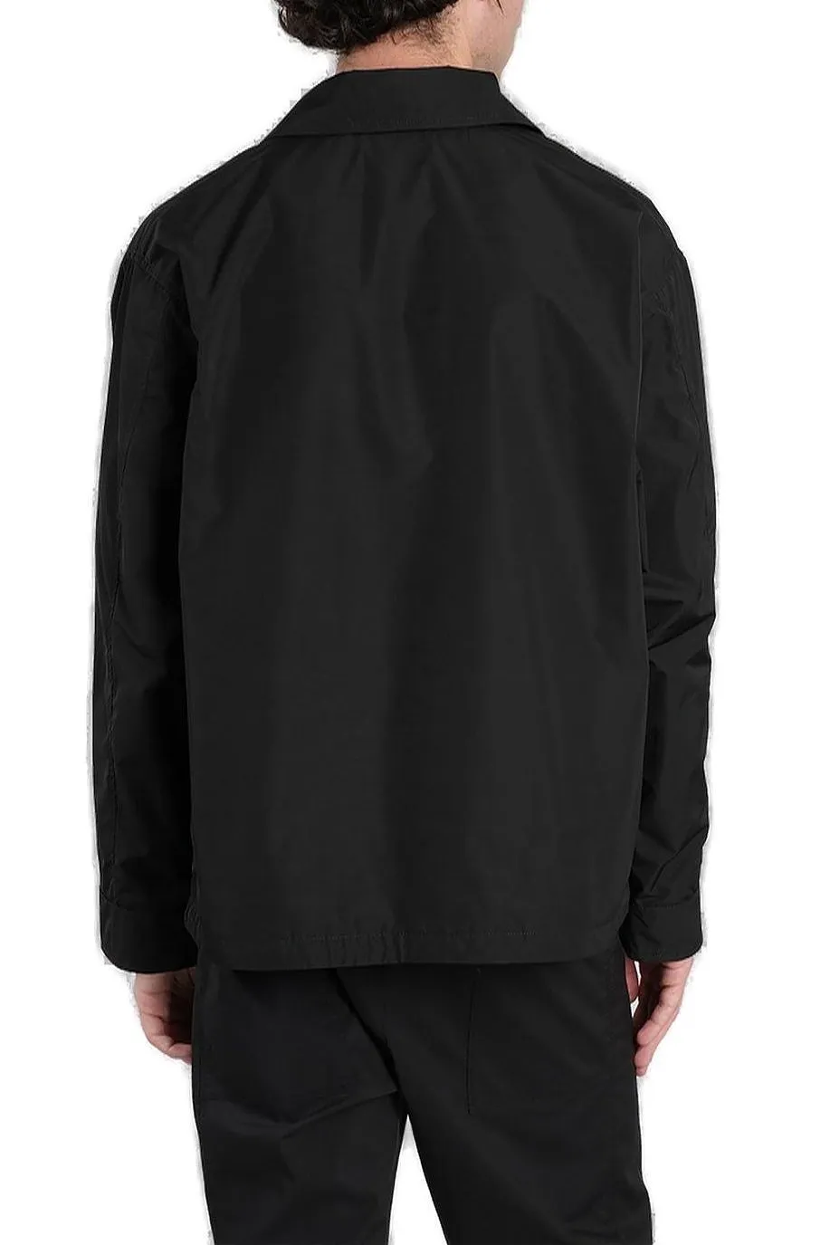 Aspesi Taffeta Waterproof Buttoned Shirt Jacket