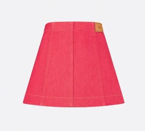 Baby Dior Buttoned A-Line Skirt