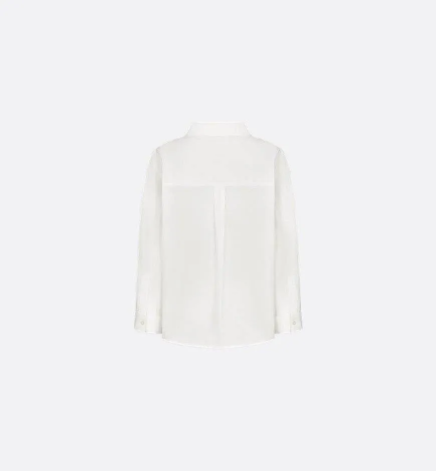 Baby Dior Logo Trim Pocket Shirt