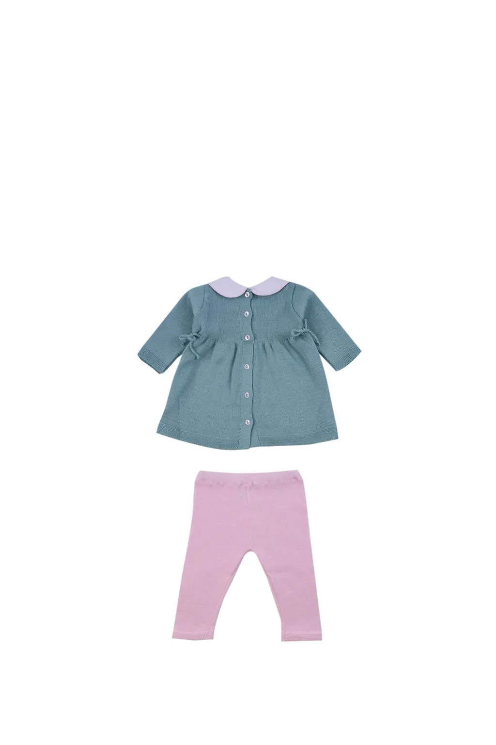 Baby Lord Peter Pan Collar Dress And Pants Suit