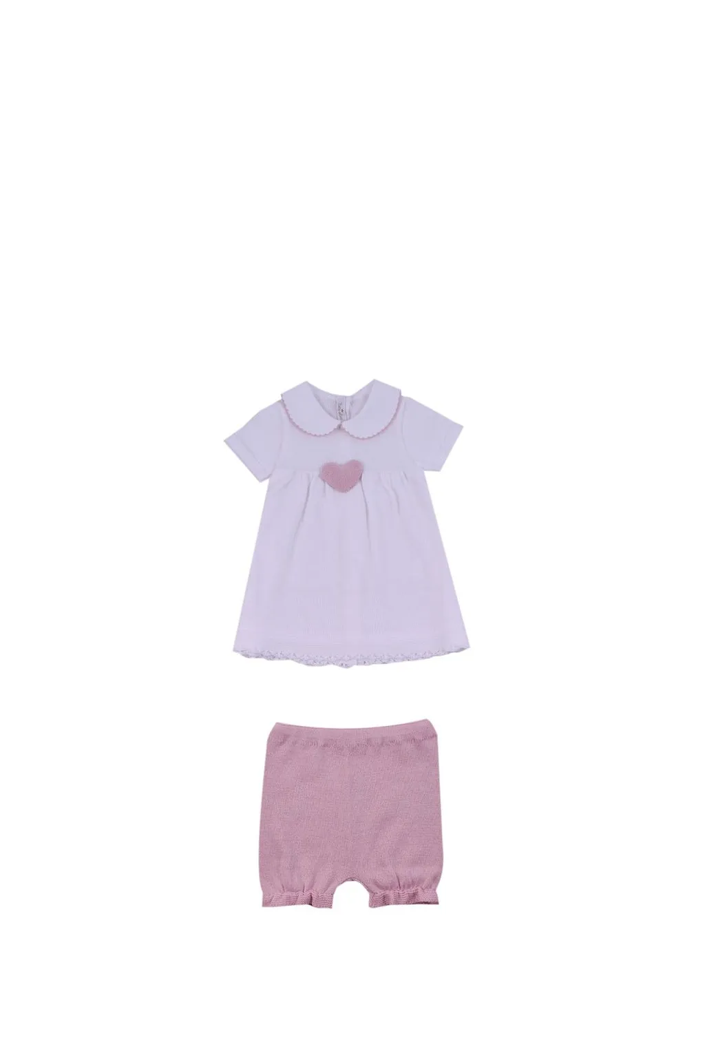 Baby Lord Peter Pan Collar Dress And Shorts Suit