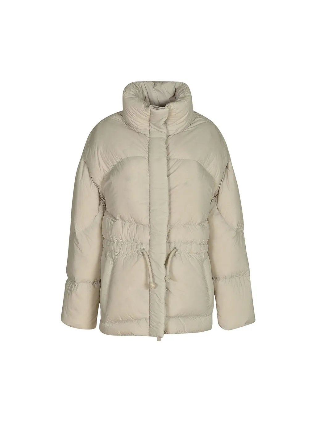 Bacon Drawstring Puffer Coat