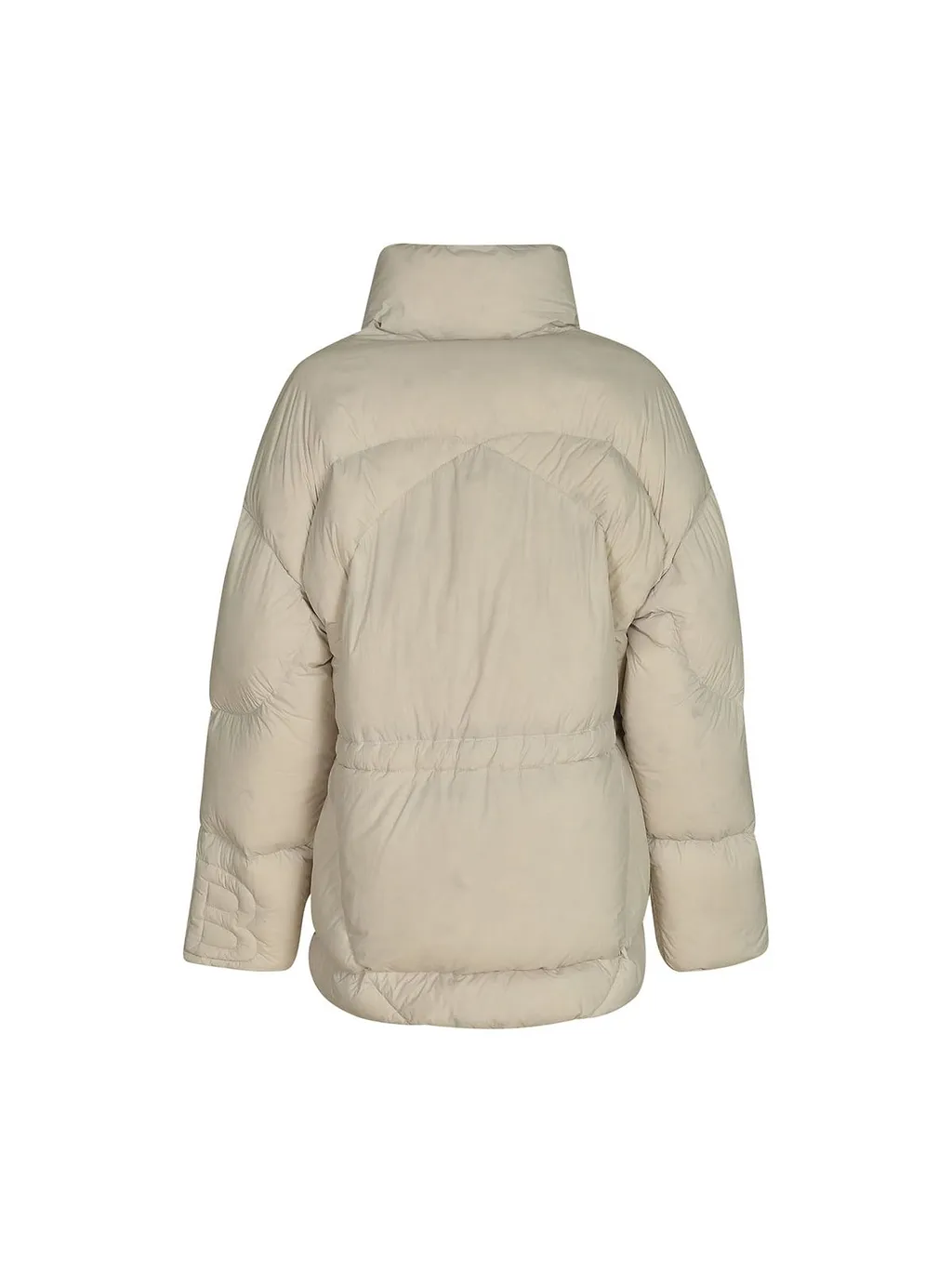 Bacon Drawstring Puffer Coat