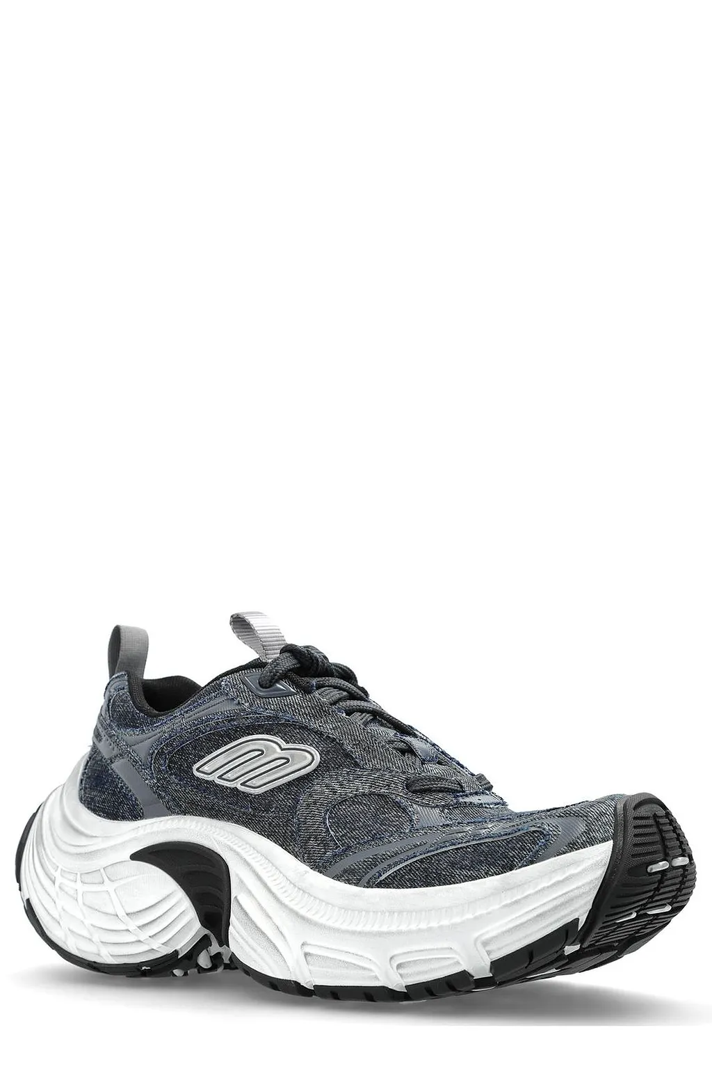 6Xl Denim Lace-Up Sneakers