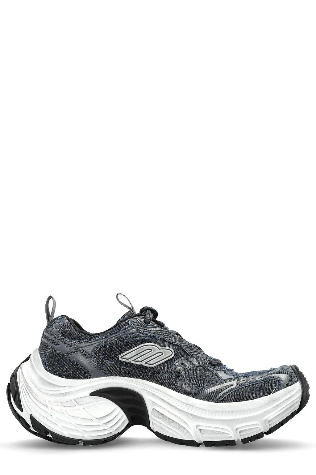 6Xl Denim Lace-Up Sneakers