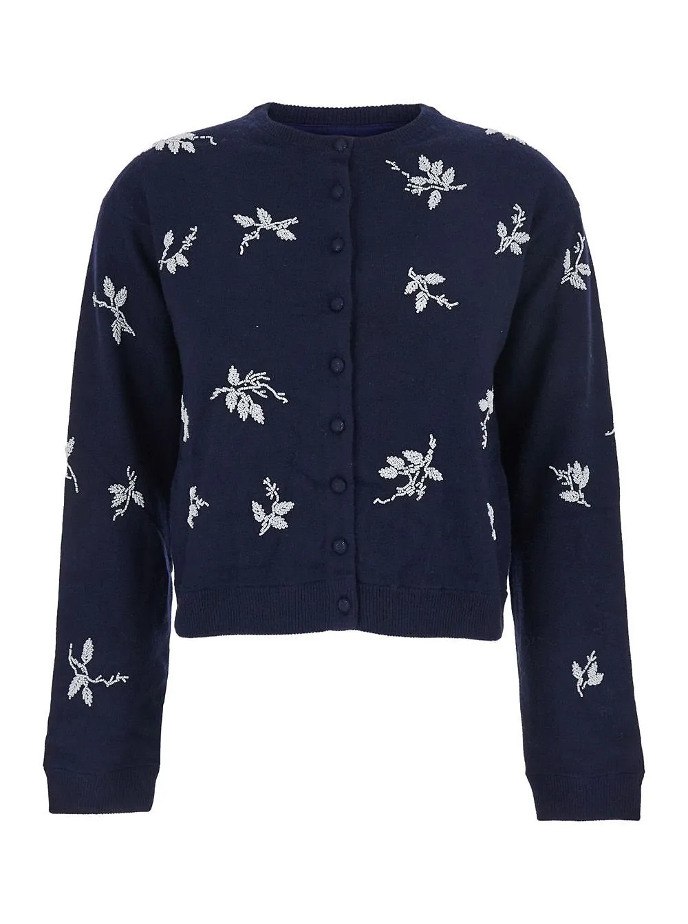Atelier Edition Embroidered Crewneck Cardigan