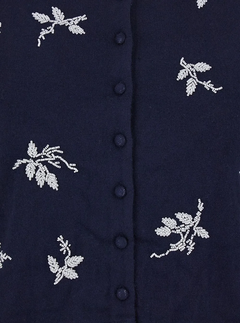 Atelier Edition Embroidered Crewneck Cardigan