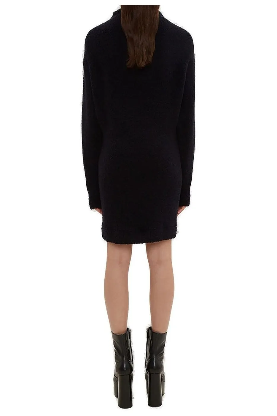 Atlein Asymmetrical Neck Knitted Dress
