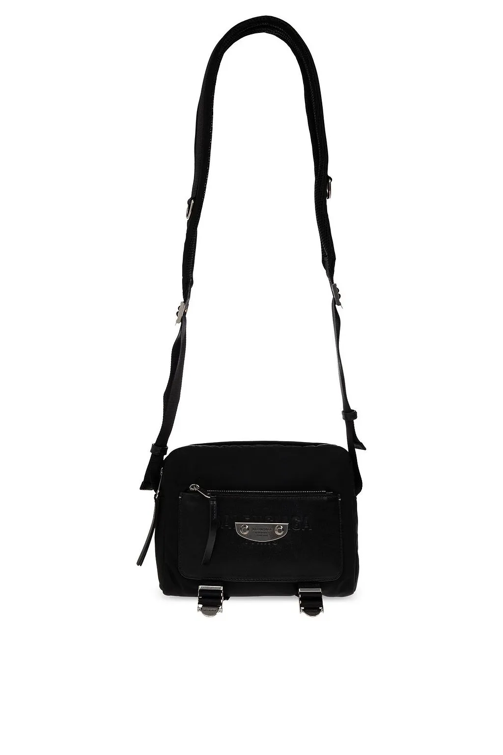 Sleek Logo Plaque Crossbody Bag