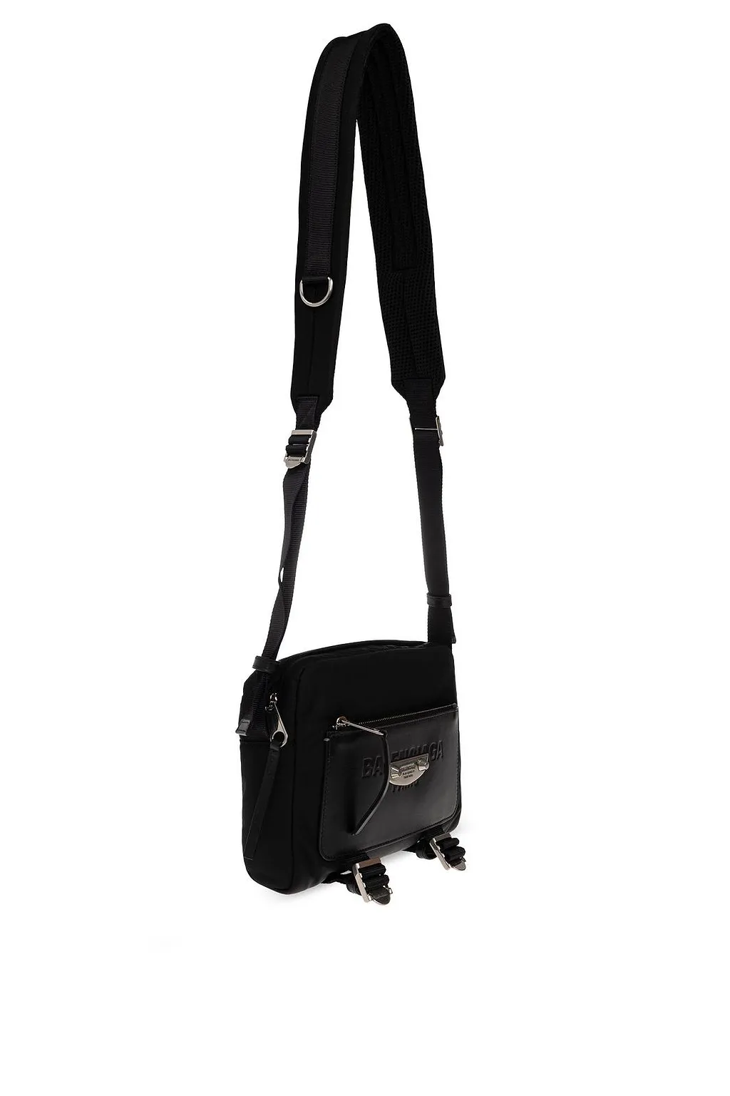 Sleek Logo Plaque Crossbody Bag
