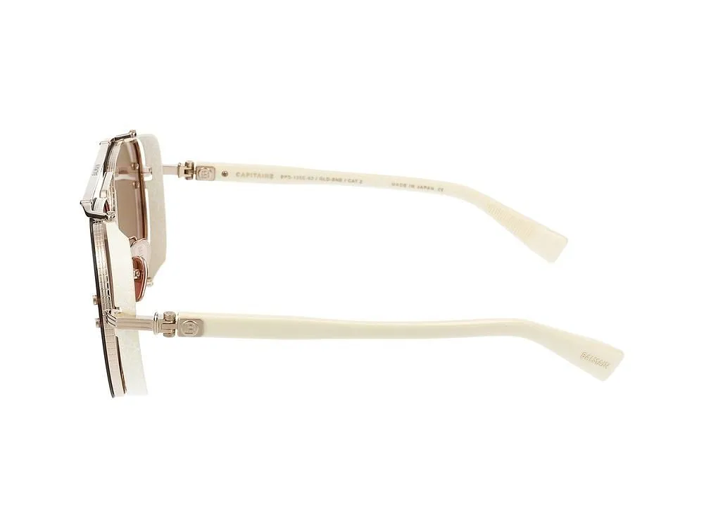 Balmain Eyewear Captaine Rimmed Aviator Sunglasses
