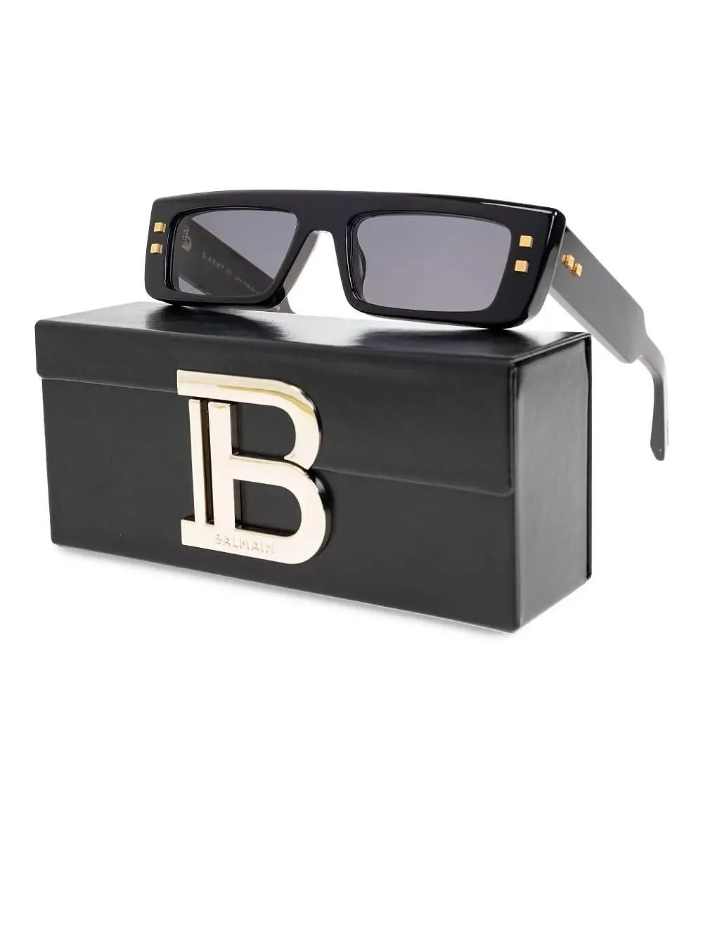 Balmain Eyewear Rectangle-Frame Sunglasses